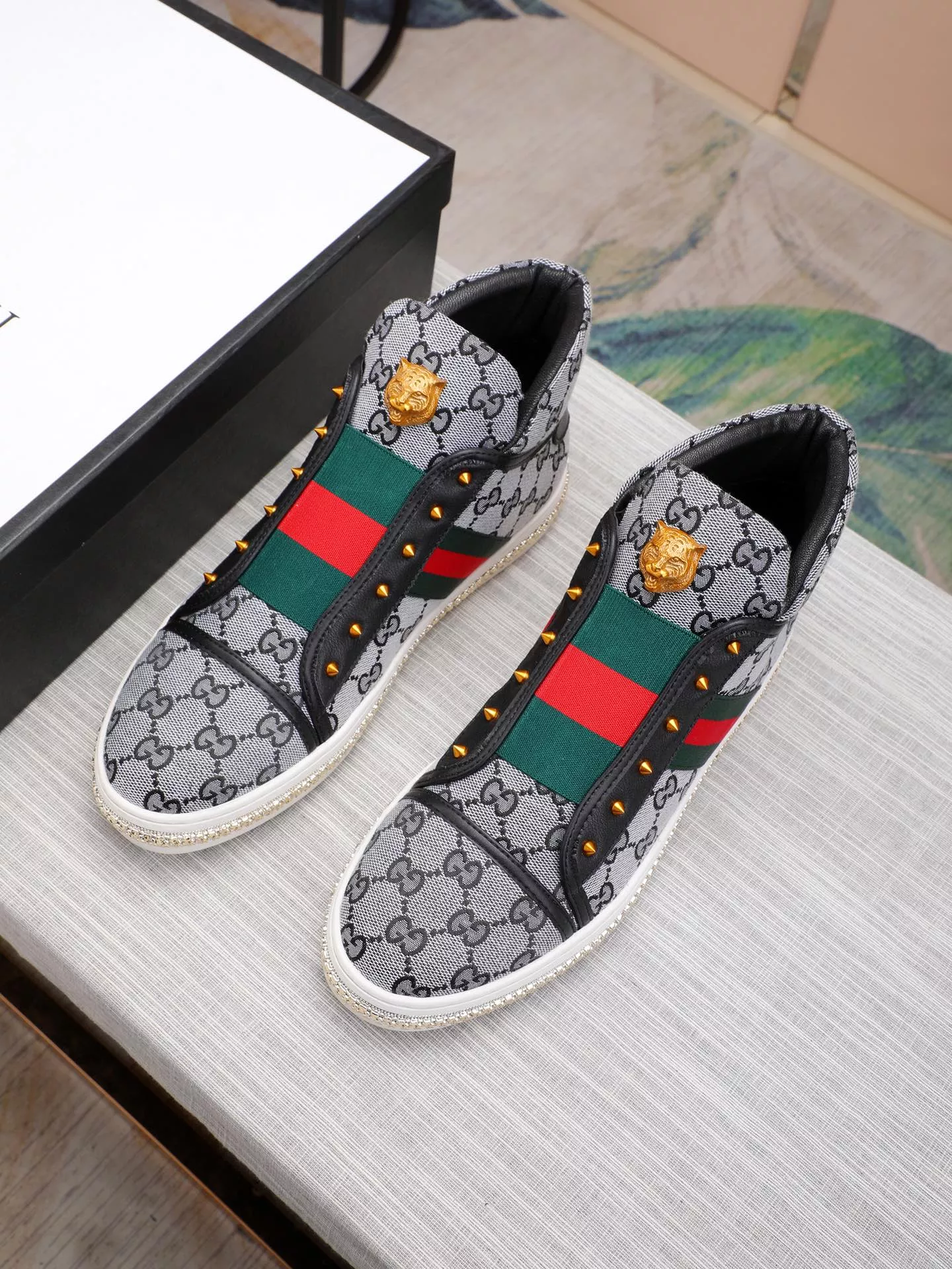 gucci high tops chaussures pour homme s_12b454a2